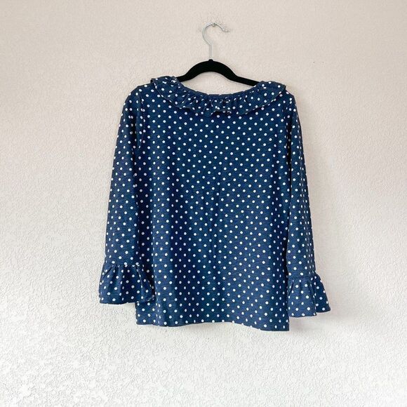 NWT! Crewcuts Polka Dot Ruffle Shirt, Size 10 - Picture 4 of 4